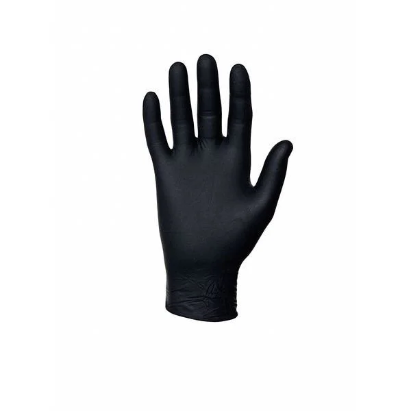 glove for urban vibe-  Johnson Wilshire FLEX MK-296-M Micro Midknight Black Nitrile Disposable Gloves, Medum 100PK