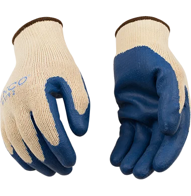 glove for timeless touch-  Kinco 1792 Polyester-Cotton Blend Knit Shell Crinkle Latex Coated Palm Polyester-Cotton Blend and Elastic Knit Wrist (One Dozen)