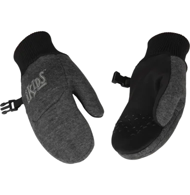 glove for timeless-  Kinco 2960T Dark Heather Gray Kid's Lightweight Fleece Mitten (One Dozen)