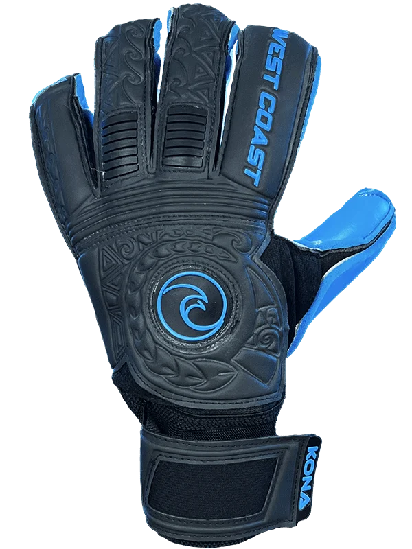 glove with cozy feel-  KONA Blackout Cyan