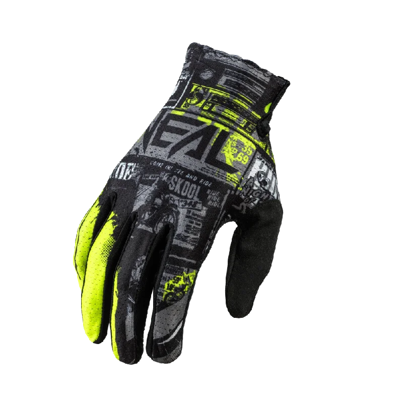 glove with bright edge-  Matrix Glove Ride Black/Neon