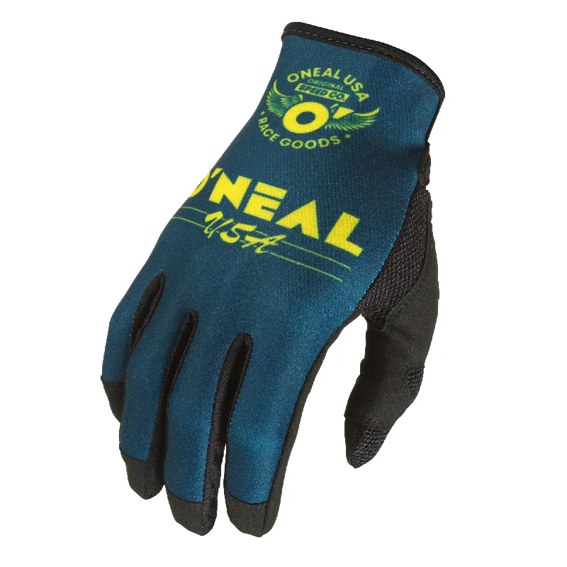 glove with classic vibe-  Mayhem Bullet Glove Blue/Yellow