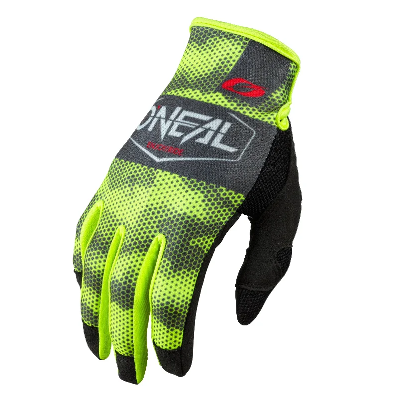 glove with unique edge-  Mayhem Covert Glove Charcoal/Neon