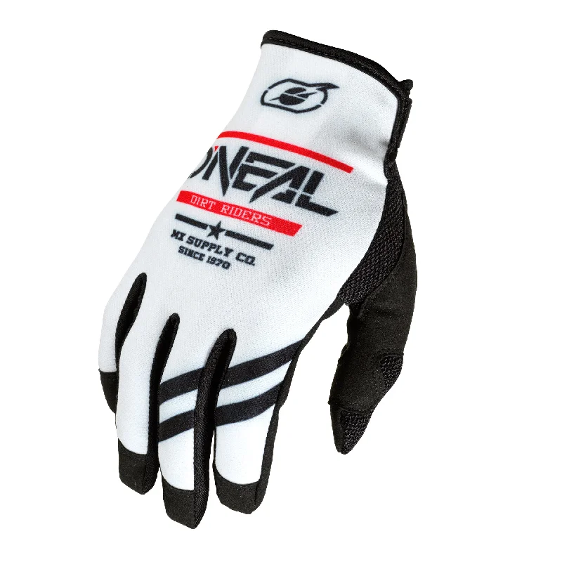 glove with vibrant edge-  Mayhem Squadron Glove White/Black