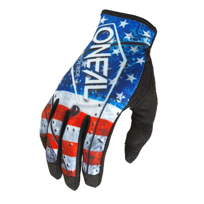 glove with leather-  Mayhem USA Glove Red/White/Blue