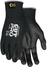 glove for fitness-  MCR Safety Large Cut Pro® 13 Gauge DuPont™ Kevlar® Cut Resistant Gloves With Nitrile Coated Palm And Fingertips