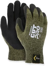 glove with sharp feel-  MCR Safety Large Cut Pro® 13 Gauge DuPont™ Kevlar®, Nylon, And Stainless Steel Cut Resistant Gloves With Latex Coated Palm