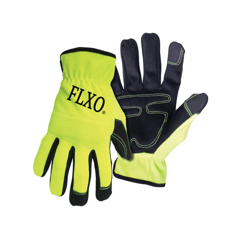 glove for sports-  Boss Men's Indoor/Outdoor Touchscreen Mechanic's Glove High-Vis Green XL 1 pair