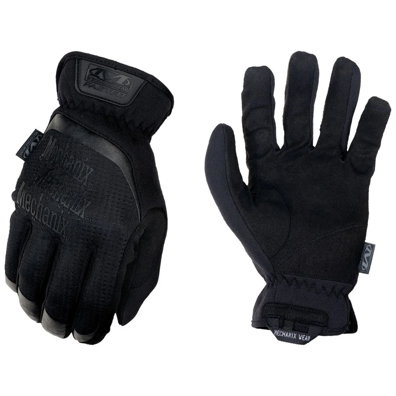 glove with rugged look-  Mechanix Wear FastFit M Synthetic Leather Black Tactical Gloves