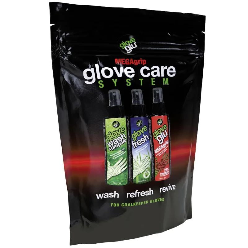 glove with bright feel-  gloveglu MEGAgrip Glove Care System