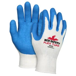 glove for stylish touch-  Memphis Glove Large FlexTuff® 10 Gauge Latex Palm And Fingertips Coated Work Gloves With Cotton And Polyester Liner And Knit Wrist