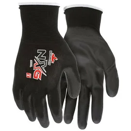 glove with sporty feel-  Memphis Glove Medium MCR Safety® Economy 13 Gauge Polyurethane Palm And Fingertips Coated Work Gloves With Nylon Liner And Knit Wrist