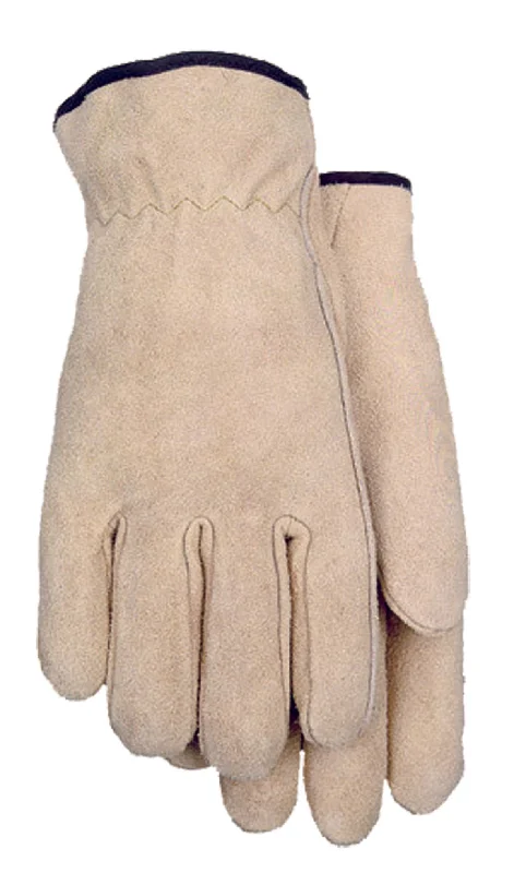 glove with strong-  Midwest 432 Brush Suede Leather Gloves (One Dozen)