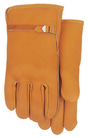 glove for chic touch-  Midwest 602 Grain Leather With Buckle Strap Gloves (One Dozen)