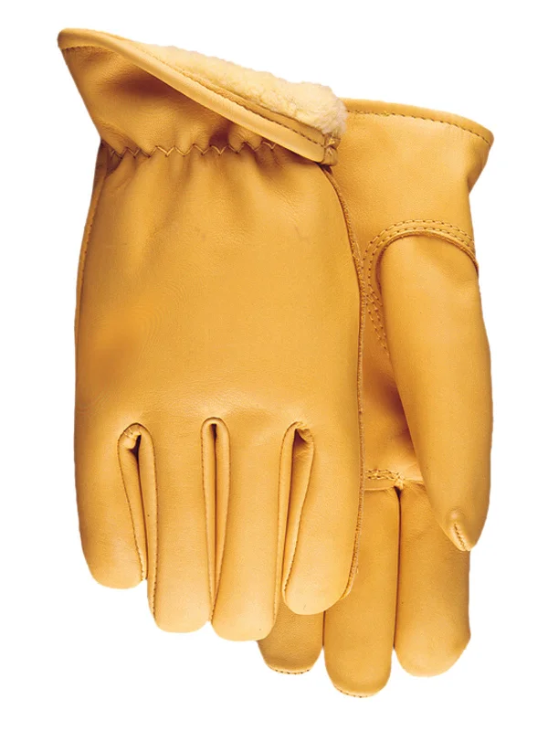 glove for timeless edge-  Midwest 688PL Pile Lined Saddletan Leather Gloves (One Dozen)