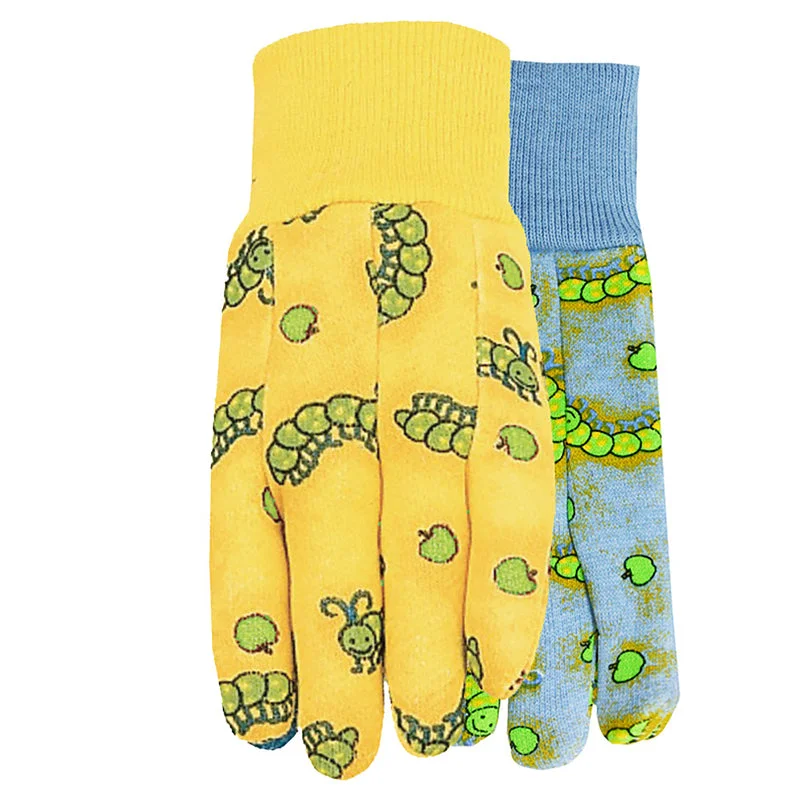 glove for women-  Midwest Glove 575K Caterpillar Print Kids Gloves Assorted (Pack of 12)