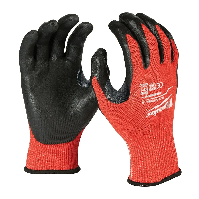 glove for camping-  Milwaukee  48-22-8930 Cut 3 Dipped Gloves - S