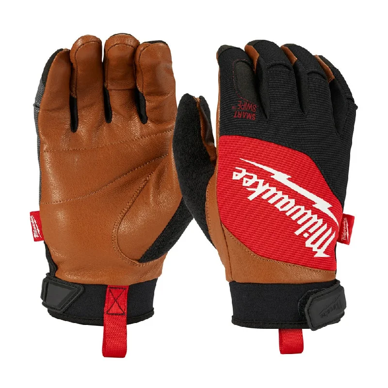 glove with high end vibe-  Milwaukee 48-73-0022 Leather Performance Gloves - Large