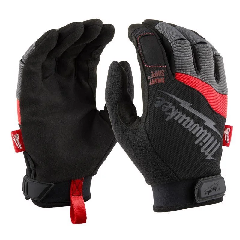 glove for chic vibe-  Milwaukee  Performance  Spandex/Synthetic Leather  Work Gloves  Black/Red  XL  1 pair