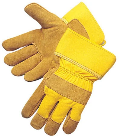 glove with color design-  Pile Lined Split Cowhide - Dozen