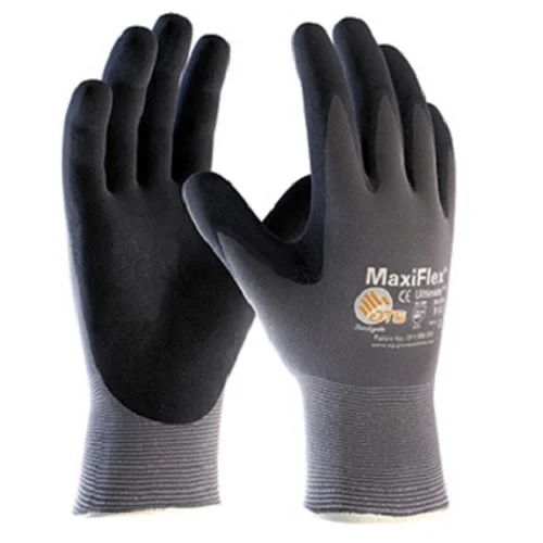 glove for elderly-  PIP Industrial Products 34-874/XXXL G-Tek Maxiflex Black Micro, XXX-Large