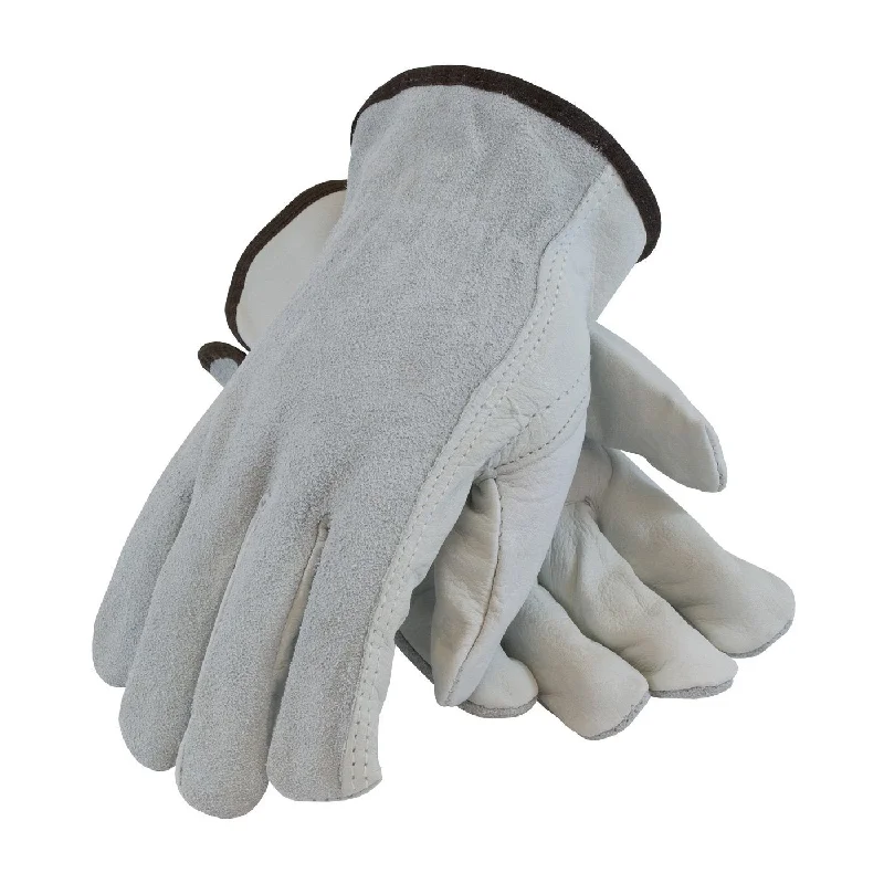 glove for vintage vibe-  PIP Industrial Products 68-161SB/L Regular Grade Top Grain Cowhide Leather Driver's Glove Large