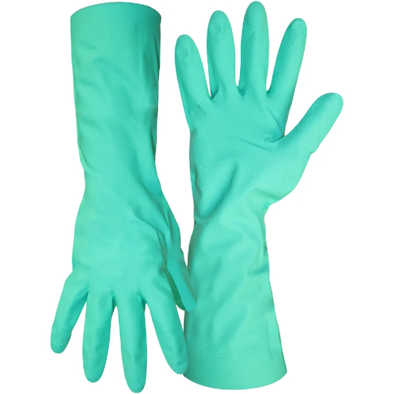 glove with soft lining-  PIP, Unsupported Nitrile, Unlined with Raised Diamond Grip - 22 Mil, 12 pair