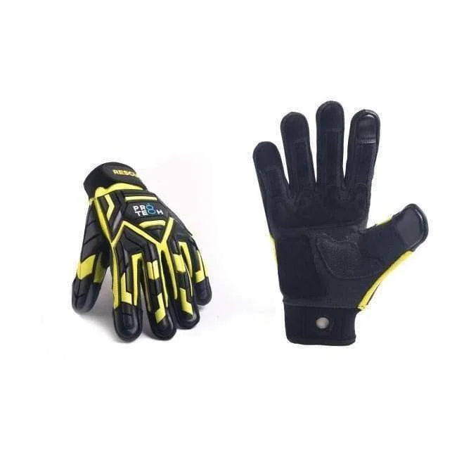 glove with green hue-  Pro-Tech 8 Stinger Extrication Gloves