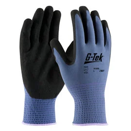 glove for timeless touch-  Protective Industrial Products 2X G-Tek® 13 Gauge Black Nitrile Palm And Finger Coated Work Gloves With Blue Nylon Liner And Continuous Knit Wrist