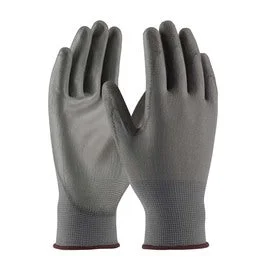 glove with modern edge-  Protective Industrial Products Large 13 Gauge Nitrile Palm And Finger Coated Work Gloves With Polyester Liner And Continuous Knit Wrist