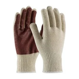 glove with sturdy-  Protective Industrial Products Large PIP® 10 Gauge Rust Nitrile One Side Coated Work Gloves With Natural Cotton And Polyester Liner And Knit Wrist Cuff