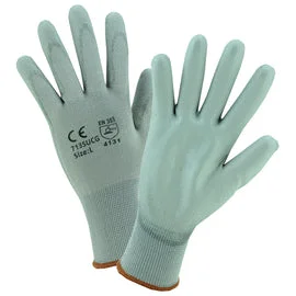 glove with elegant-  Protective Industrial Products Medium 13 Gauge Polyurethane Palm And Finger Coated Work Gloves With Nylon Liner