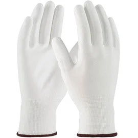 glove with active feel-  Protective Industrial Products Medium 13 Gauge White Polyurethane Palm & Fingers Coated Polyester Liner And Knit Wrist Cuff