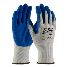 glove with purple-  Protective Industrial Products Small G-Tek® GP™ 10 Gauge Nitrile Palm And Finger Coated Work Gloves With Cotton/Polyester Liner And Continuous Knit Wrist