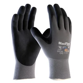 glove with bold feel-  Protective Industrial Products Small MaxiFlex® Ultimate™ And AD-APT® by ATG® Nitrile Palm And Finger Coated Work Gloves With Lycra®/Nylon Liner And Continuous Knit Wrist