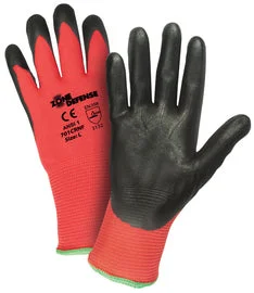 glove with active use-  Protective Industrial Products Small Zone Defense® 15 Gauge Nitrile Palm And Finger Coated Work Gloves With Nylon Liner And Knit Wrist