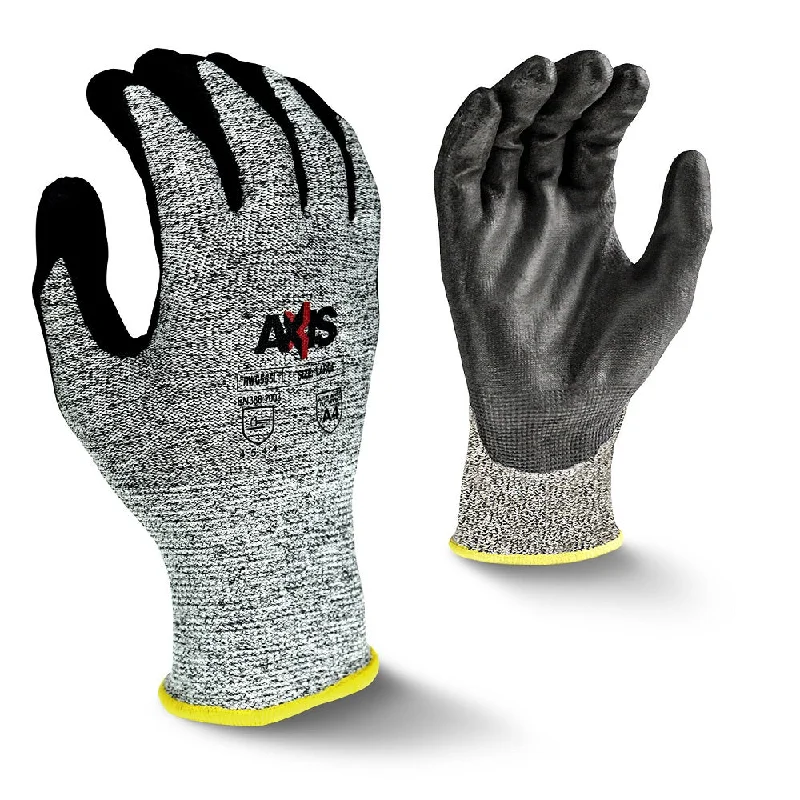 glove with sleek style-  Radians RWG555L Axis Cut Protection Level A4 Work Glove, Large