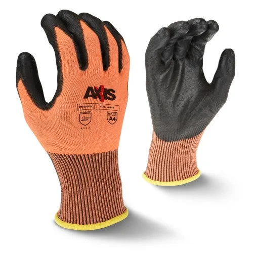 glove for city use-  Radians RWG557L AXIS High Tenacity Nylon A4 Cut Protection Glove, Large