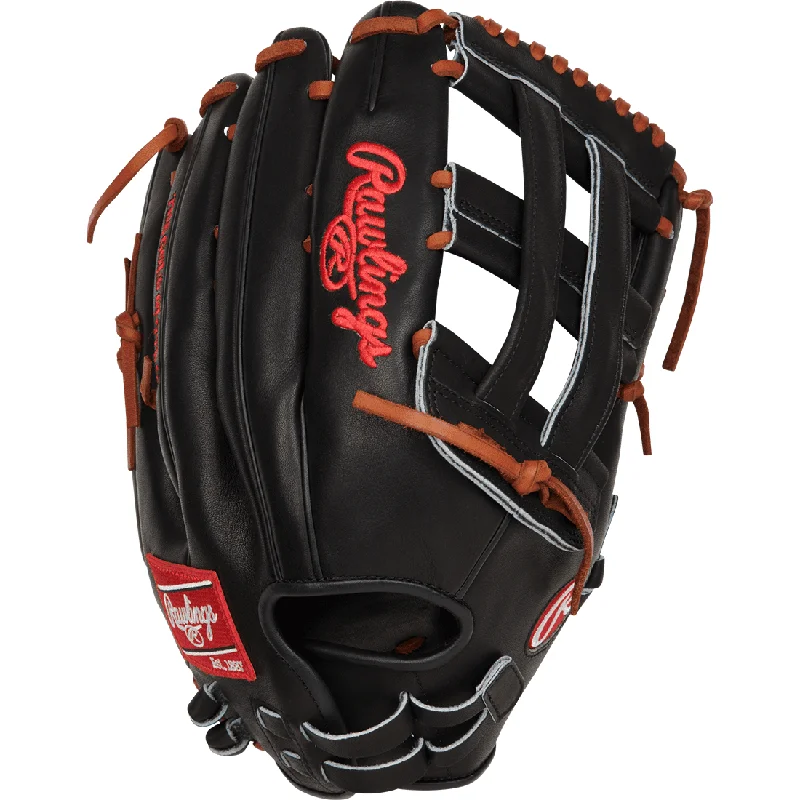 glove with slim fit-  Rawlings Heart of the Hide Series 13" Slowpitch Softball Glove: RPRO130SP