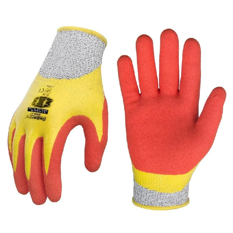 glove with sleek feel-  12 pairs Seibertron S-Flexible 03 Water & Oil Proof Cut Resistant 5 Level Safety gloves