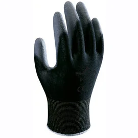 glove with premium-  SHOWA™ 13 Gauge Polyurethane Palm Coated Work Gloves With Nylon Knit Liner And Knit Wrist Cuff