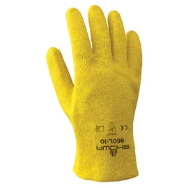 glove with bright vibe-  SHOWA™ Size 10 Heavy Duty PVC Full Hand Coated Work Gloves With Cotton Liner And Slip-On Cuff