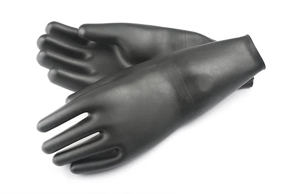 glove with active vibe-  SI TECH - 5 Finger Latex Glove With Cuff