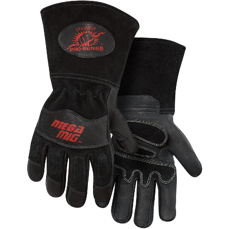 glove for rugged-  Steiner Industries 0235 Pro Series MegaMIG Super Premium MIG Welding Gloves (One Dozen)