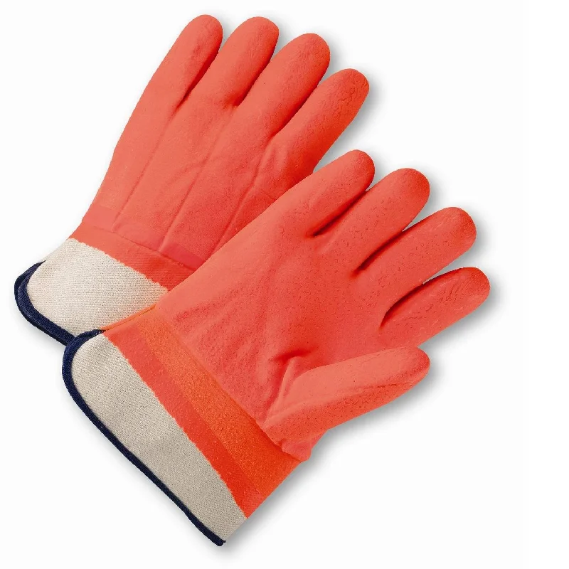 glove with modern edge-  West Chester 1017ORF PVC Dipped Glove with Jersey Liner and Rough Finish Insulated and Waterproof (One Dozen)