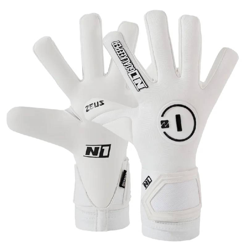 glove with active use-  Zeus All White UGT+