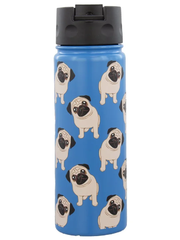 sock with extra padding-  Pugs - Flip Lid Bottle