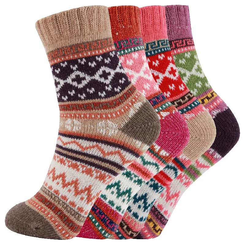 sock with sporty shade-  AAS Fun Colorful Wool Warm Knitting Socks Christmas