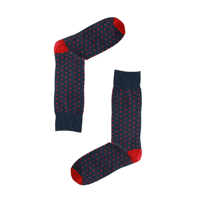 sock for daily touch-  AAS Cotton Dress Socks Dots Crew Socks