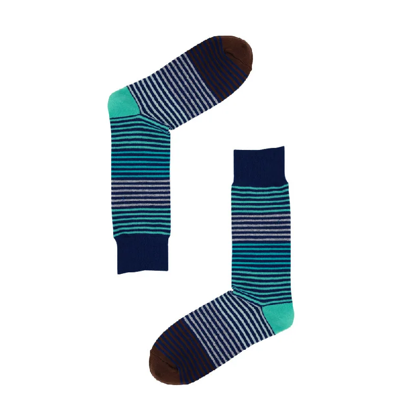 sock for daily wear-  AAS Cotton Crew Dress Socks Colourful Stripe